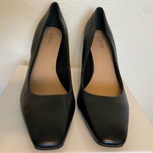 NWOB Alfani Step + Flex Tarah Padded Leather Insole Slip on Pumps Black Size 9.5